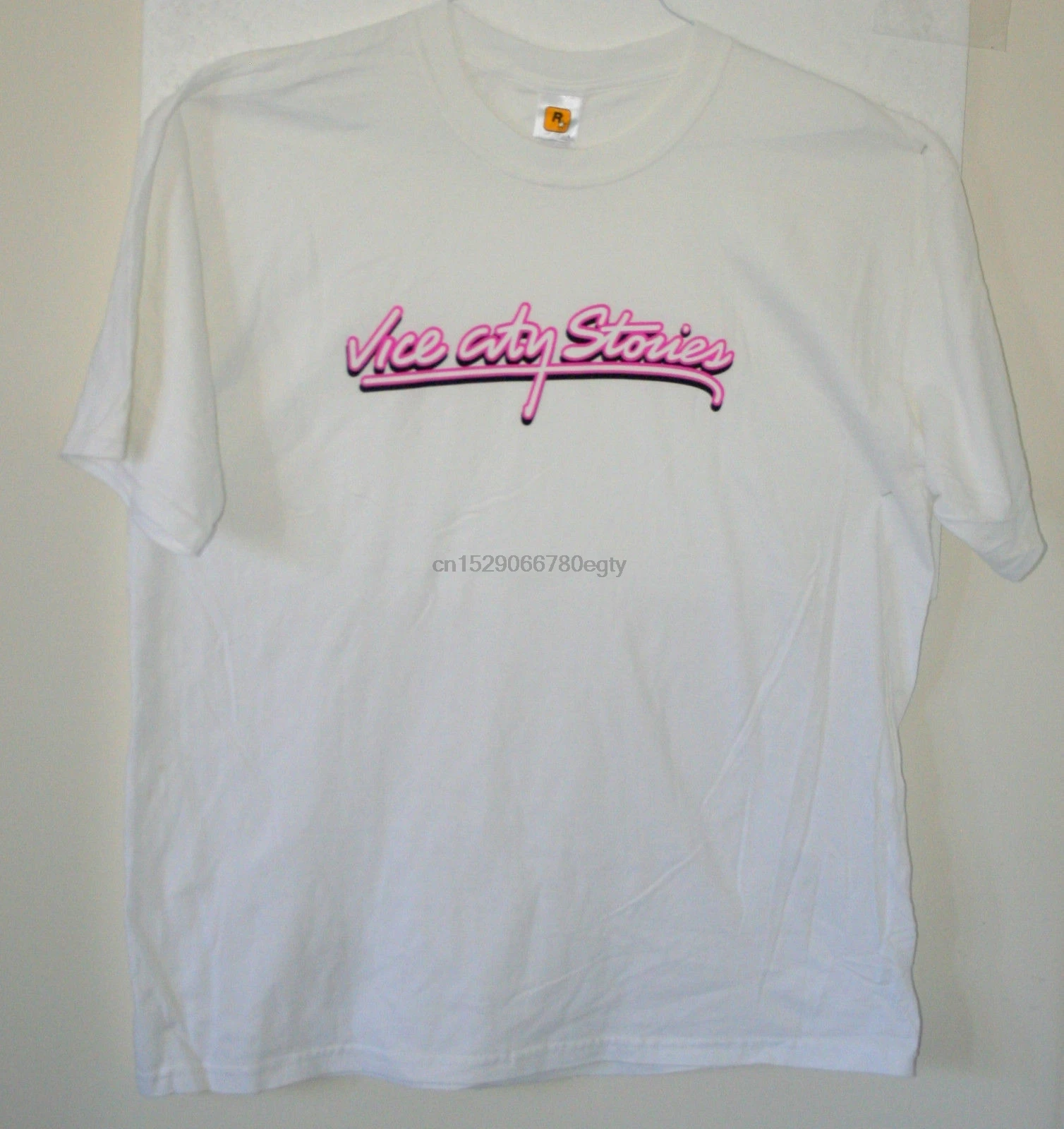 

Vtg Vice City Stories Grand Theft Auto Video Game Promo T-Shirt NOS Unused Casual pride men Unisex Fashion tshirt free shipping