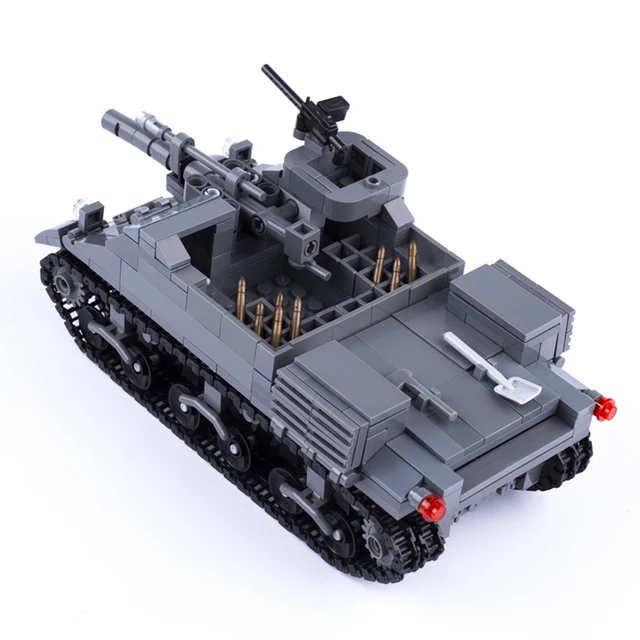 Moc Ww2 Usa M7priest Car Building Blocks Tank Soldiers Figures Parts  Weapons Bricks Army Artillery Military Toy For Children - Blocks -  AliExpress