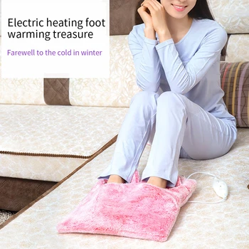 

Floor Winter Office Pad Carpet Professional Non Slip Long Plush Unisex Practical Heating Mat Electric Home Feet Warmer