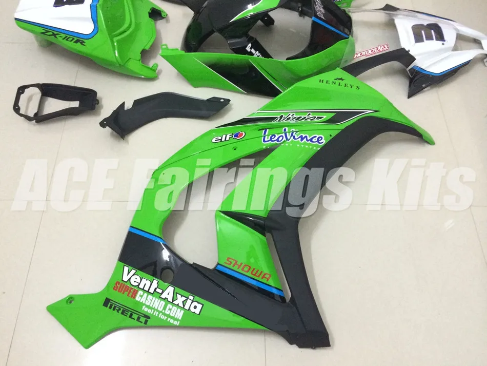 Литьевая форма) ABS полный обтекатель комплект подходит для Kawasaki Ninja ZX-10R ZX10R 2011- 11 12 13 14 15 Обтекатели номер 3