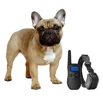 

Waterproof Bark Collar Remote Control Pet Training Collar LCD Vibrating Shock Collar for Dog Training with EU Plug