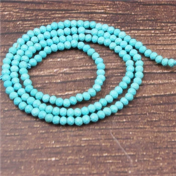 

LanLi 2/3mm turquoise small beads fashion jewelry interval loose beads DIY bracelet necklace earrings and accessories