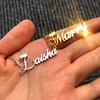 Custom Name Crown Necklace Nameplate Necklace For Women Personalized Stainless Steel Gold Chain Customized Jewelry Birthday Gift ► Photo 1/6