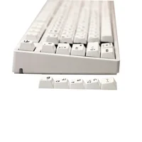 PBT Keycap Minimalism White Japanese 129 Keys Cherry Profile DYE Subbed 6.25U 7U Spacebar Full Sets For Mechanical Keyboard - Image 6