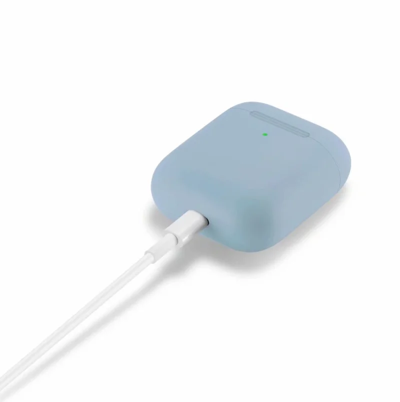 Тонкий силиконовый наушник чехол для Apple Airpods 2 чехол для AirPods Беспроводная зарядная коробка ультра тонкий для AirPods 2 защитный чехол