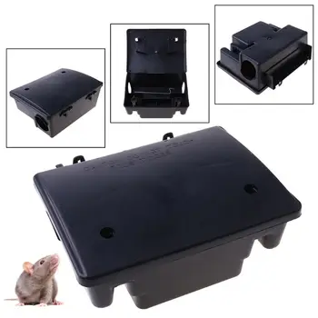 

Rat Mouse Mice Rodent Bait Block Station Box Trap & Key for Home Warehouse Hotel