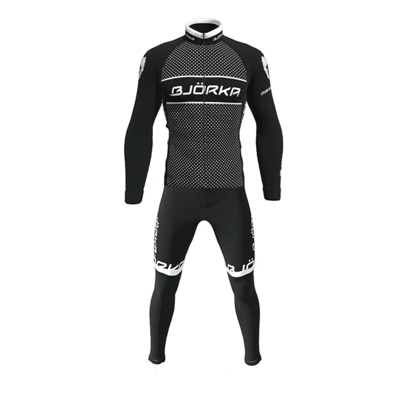 

Bjorka Bicycle Team 2022 Winter Cycling Jersey Set Men Sports Wear Long Sleeve Jackets Mtb Road Bib Culotte Ropa Ciclismo