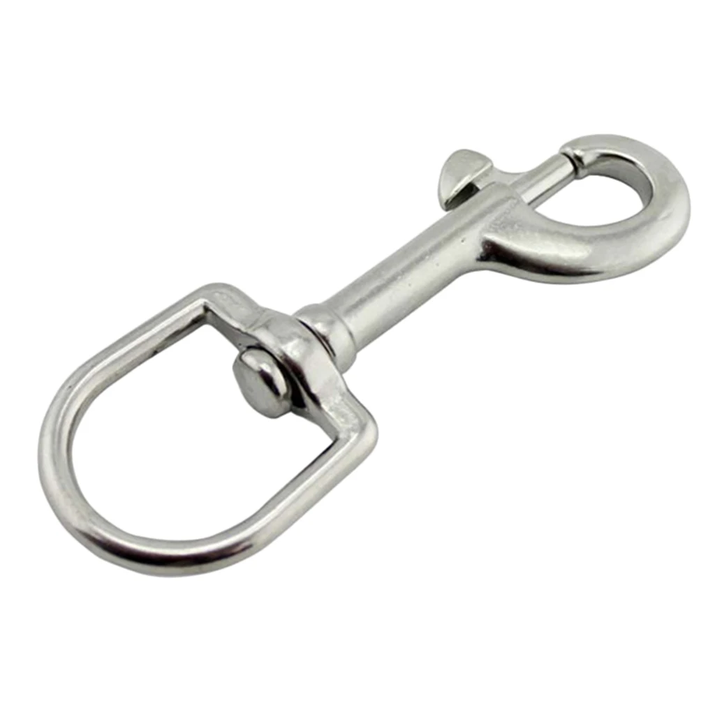 High Strength Scuba Diving 316 Stainless Steel Swivel Eye Bolt Snap Hook Clip Marine Boats for Diving Water Sports 