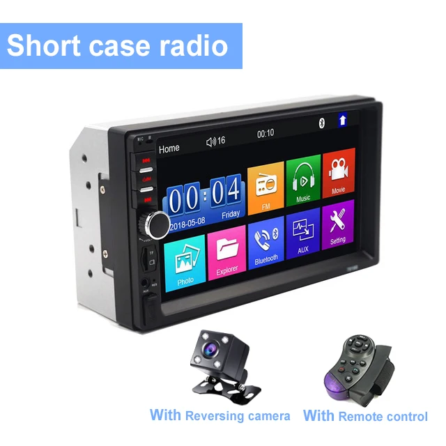 Автомагнитола 2 Din 7 дюймов Android сенсорный экран стерео мультимедийный плеер SD USB AUX