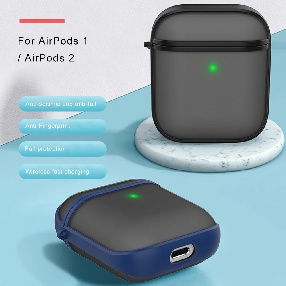 Чехол для наушников LLZ.COQUE Apple AirPods 2 силиконовый чехол беспроводной Защитный