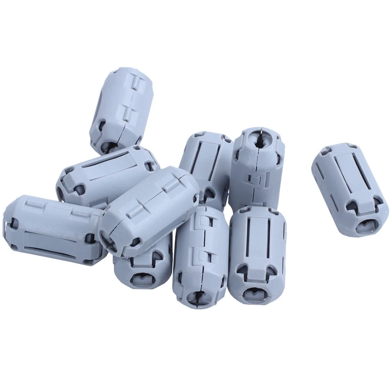 UF70B Ferrite Noise Filter Clip for 7mm Diameter Audio Video Cable 10 Pieces