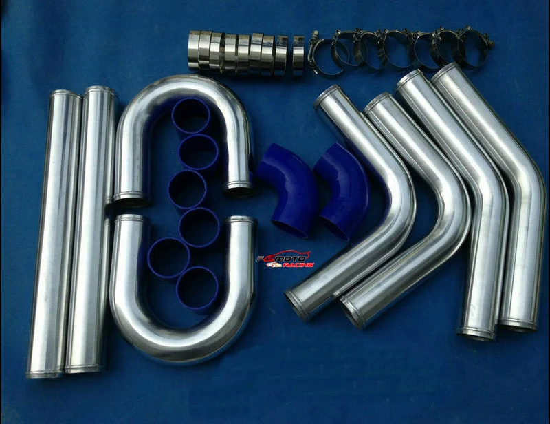 " 76 мм алюминиевые универсальные, для интеркулера Turbo Piping black hose T-Clamp kits
