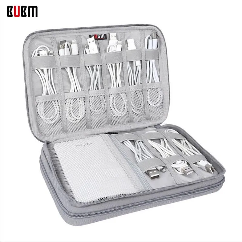 

BUBM 2019 Multifunction Digital Storage Bag Earphone Wire pen portable battery HDD Empty USB Data Cable Travel Kit Case Pouch