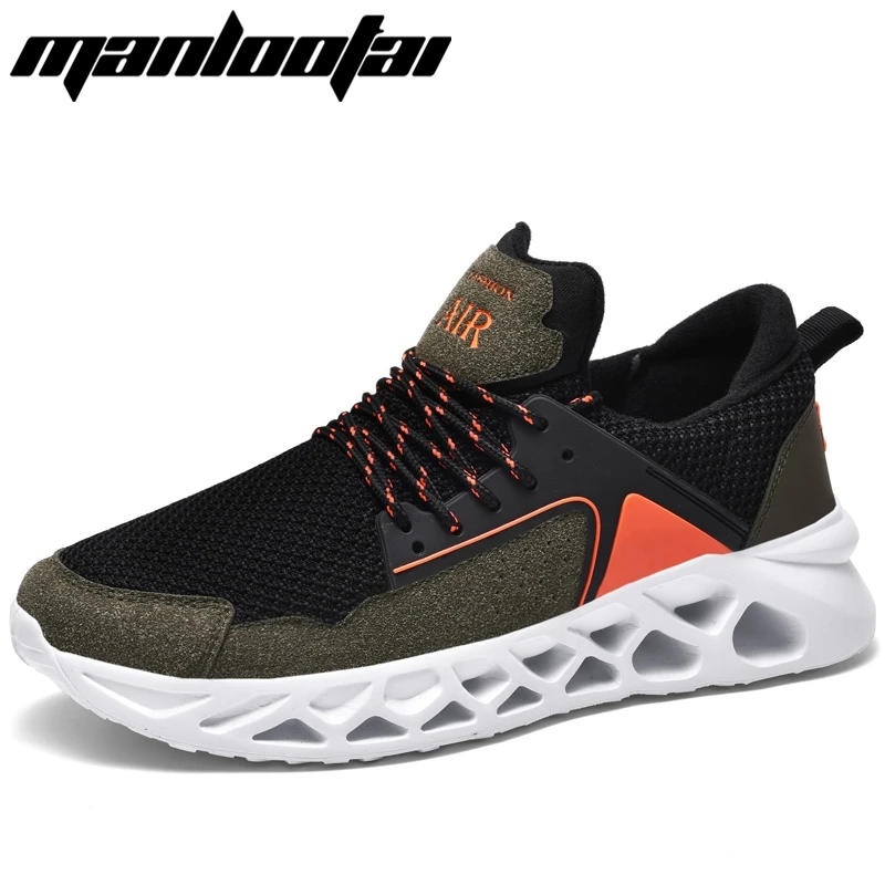 

New Light Mesh Men Shoes Comfortable Casual Men's Sneaker Breathable Non-slip Wear-resistant Air cushion Outdoor Walking Shoes