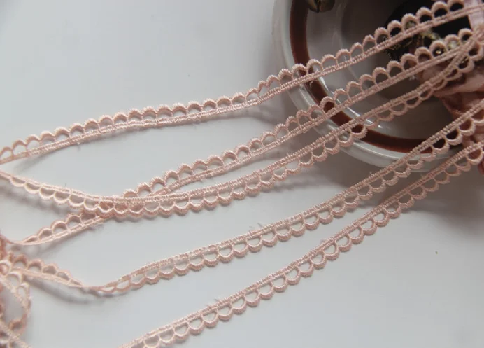 Апельсиновая розовая Цветочная кружевная лента 10 метров Водорастворимая сделай