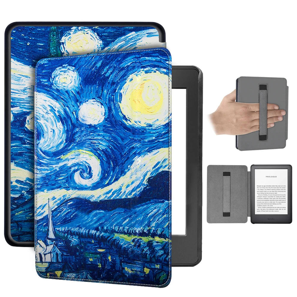 Чехол для kindle Paperwhite 4 чехол Роскошный pu кожаный чехол для amazon kindle paperwhite 4 10-го поколения ручной держатель чехол