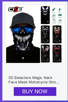 3D бесшовная Балаклава клоун Джокер волшебная маска для лица теплая мотоциклетная Лыжная маска для шеи призрак щит анти-УФ Мужская повязка на голову солнце