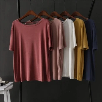 

2020 fashions summer wear T-Shirts body repair small fresh thin and regular bottoming shirt