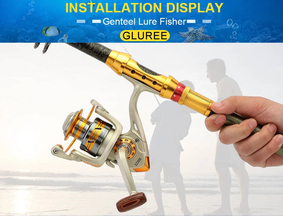 GLUREE Fishing Spinning Reel Carp Fishing Reel 12BB 5.21 Metal Line Cup LeftRight Handle FreshSaltwater Wheel EZ1000~EZ6000 (21)
