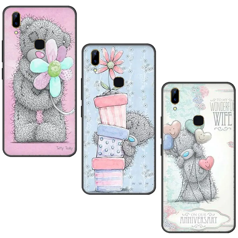 Tatty Teddy bear Симпатичные, из мягкого ТПУ чехол для телефона для VIVO V15 V11 Pro V9 V7 V5 Y17 Y55s Y69 Y71 Y81s Y91C Y93