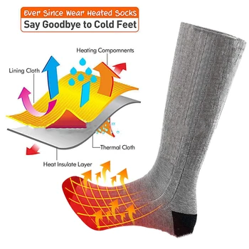 

Electric Temperature Control Warm Socks USB Charging Socks Heating Socks Warm Feet Heating Socks Heating for Men and Women