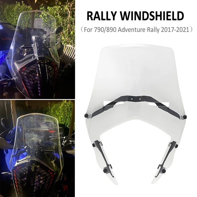 NEUE Motorrad Frontscheibe Doppel Blase Acryl Rally