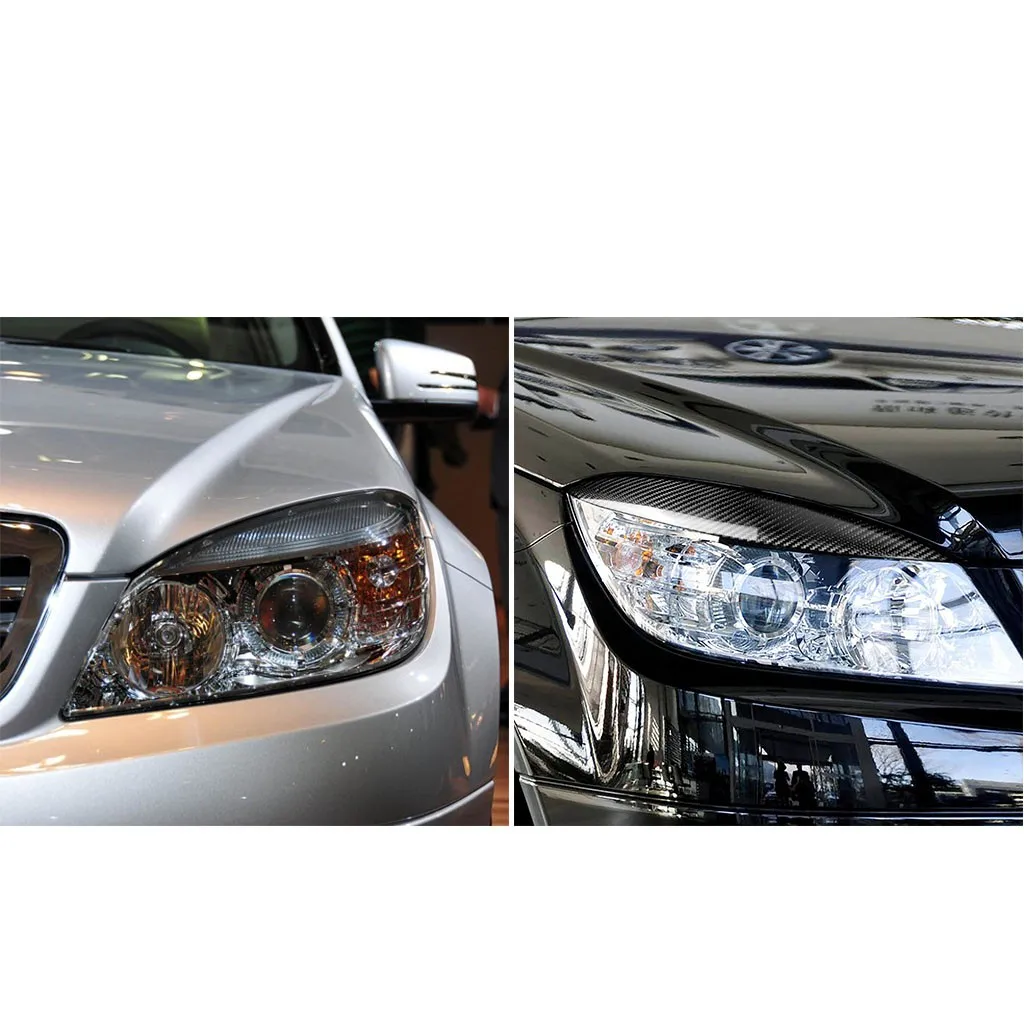 CARPRIE Мода Анти-столкновения фары наклейки для Mercedes-Benz c-класс персонализированные углеродного волокна для автомобиля бровей украшения
