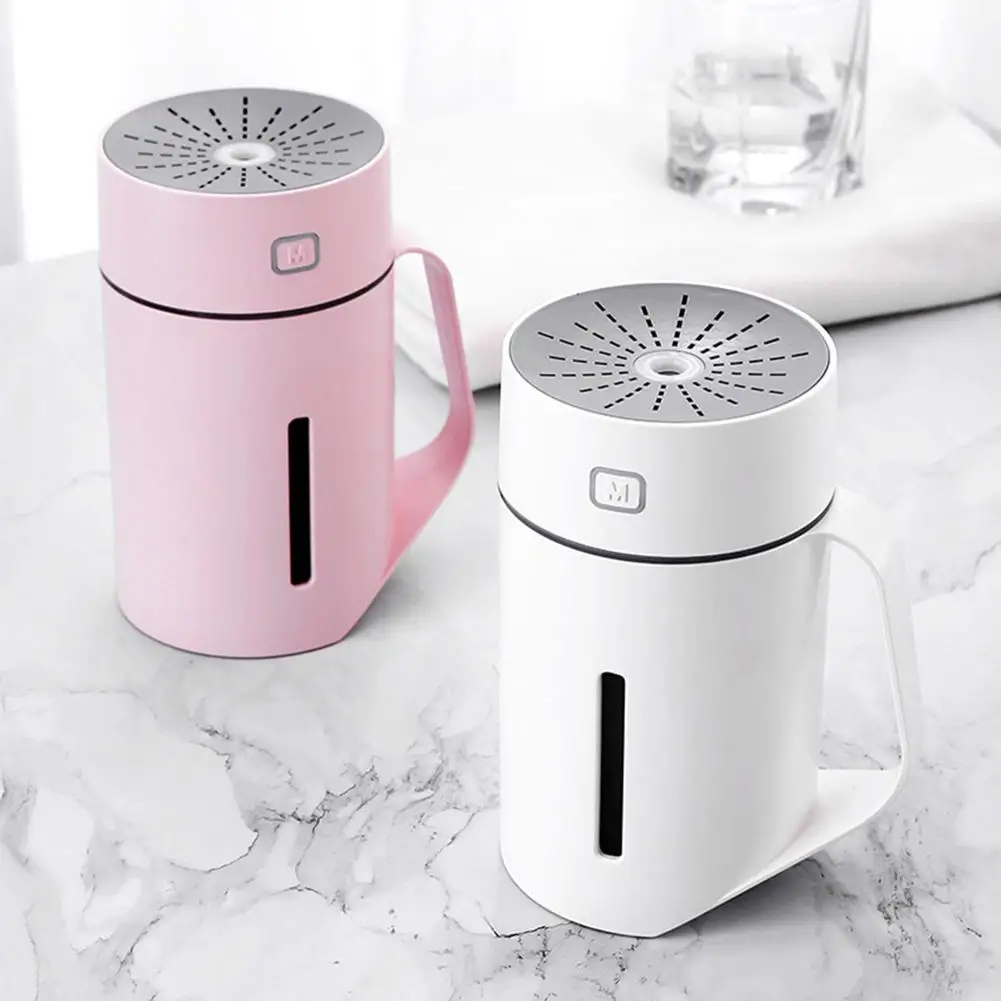 

420ml Portable USB Powered Cool Mist Humidifier Air Diffuser Air Humidifier Purifier with LED Light(7 Color) Air Cooler for Home