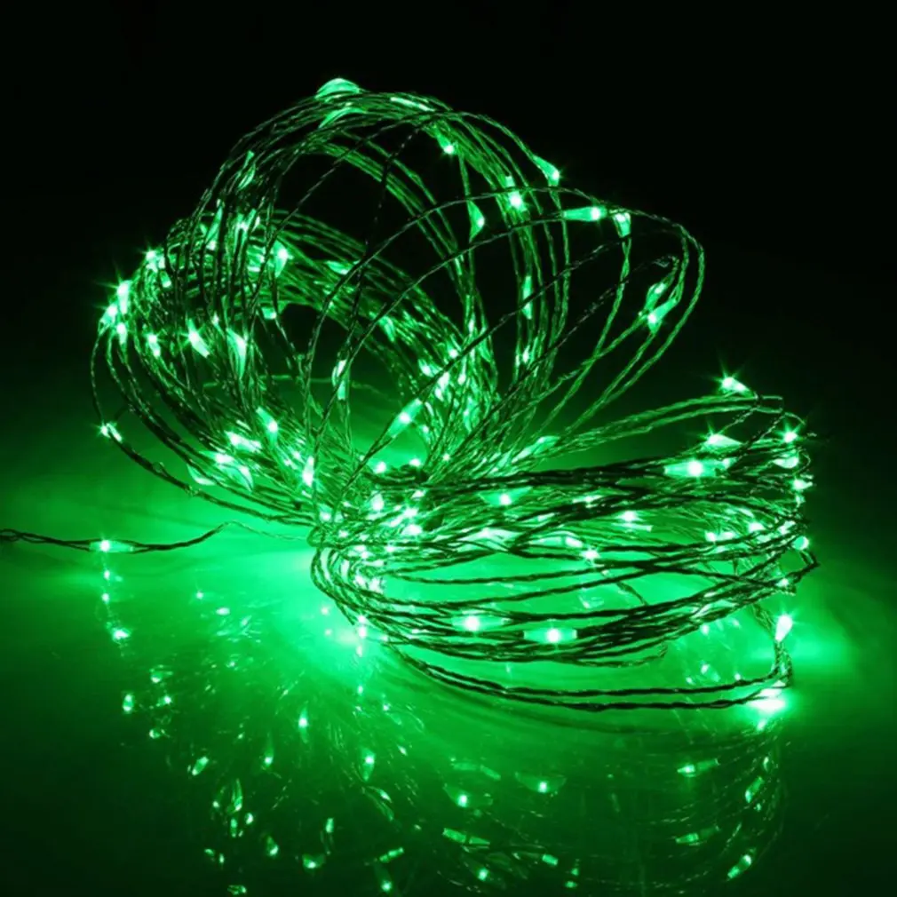 Solar Copper Wire String Christmas Led Lights Outdoor Garden Waterproof Lawn Party Decorative Lights String