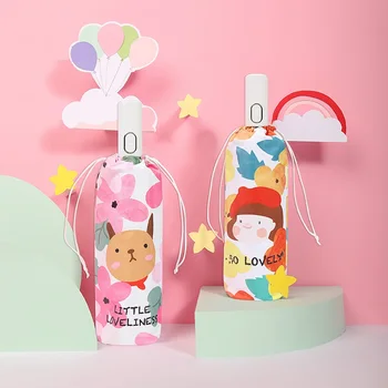 

Fully Automatical Large Flower Umbrella Anti-uv Sun Protection Umbrella Girl 3 Folding Gift Sunny Rainy Umbrellas For Women