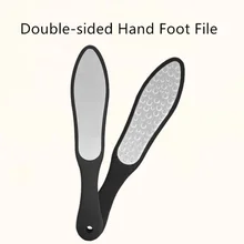 Двухсторонняя пилка для ног из нержавеющей стали, пилочка для ног, пилочка для удаления омертвевшей кожи и мозолей, отшелушивающий инструмент для педикюра