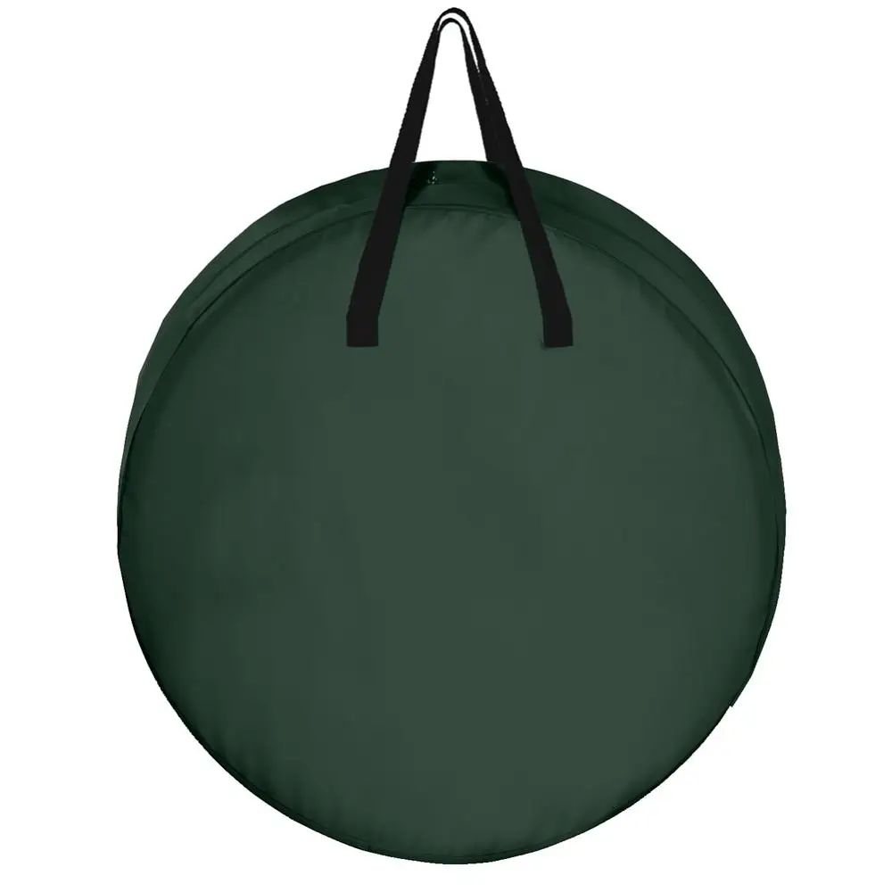 green S/M/L Полезная Рождественская сумка, Праздничный Рождественский венок, сумка для хранения из ткани Оксфорд, контейнер для сбора рождественской елки для венков - Цвет: green