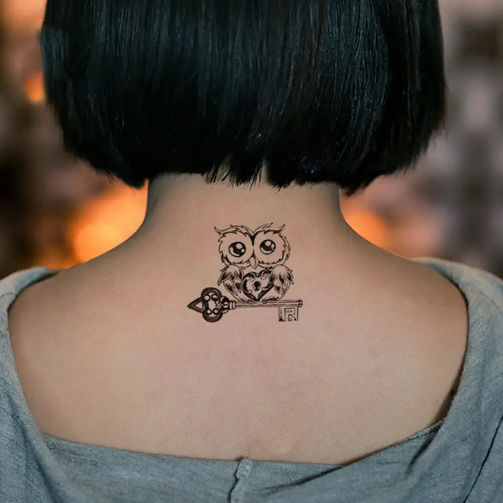 

Waterproof Temporary Sticker Owl Pattern Tattoo Sticker Tattoos Arm Body Men Women Fake Tatoos Tattoo Stickers