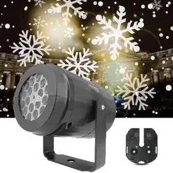 Proyector de luz de copo de nieve de Navidad, luces de proyección de Control remoto para interior y exterior, lámpara de decoración de fiesta, 1 ud.