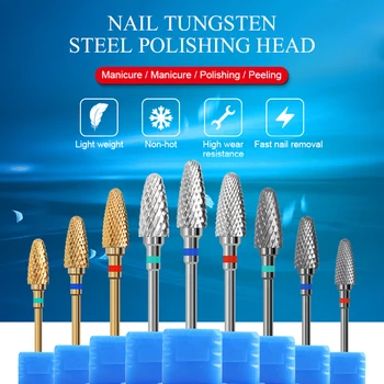 

Nail File Nail Drill Bits Tungsten Steel Cutter Grinding Head Electric Drill Machine Pedicure Nail Tool Accessories