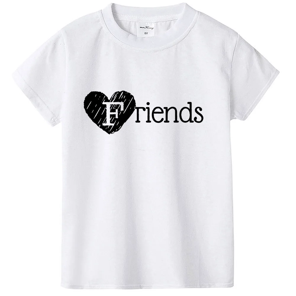 Детская футболка с надписью «Best Friends Forever», «Brothers Sisters», «family look», «Sweet», «BFF», топы, футболки, модная одежда