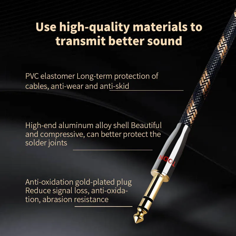 TODN-HiFi ̺  AUX  ̺, 6N OCC  XLR calble 6.5mm Ƽ ä ÷-XLR ÷