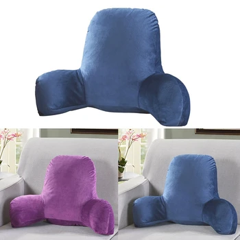 

Pillow Back Bed with Armrest Support Bed Reading Waist Back Chair Car Seat Sofa Rest Waist Pad