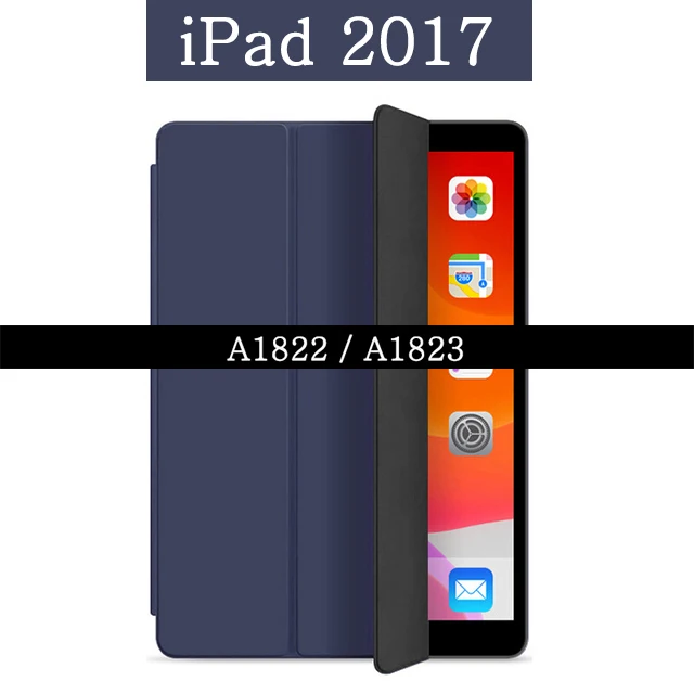 Магнитный чехол для Apple iPad 9,7 iPad 5-го поколения A1822 A1823 Wi-Fi 4G LTE Funda из искусственной кожи смарт-чехол с подставкой флип-чехол - Цвет: For iPad 9.7 2017