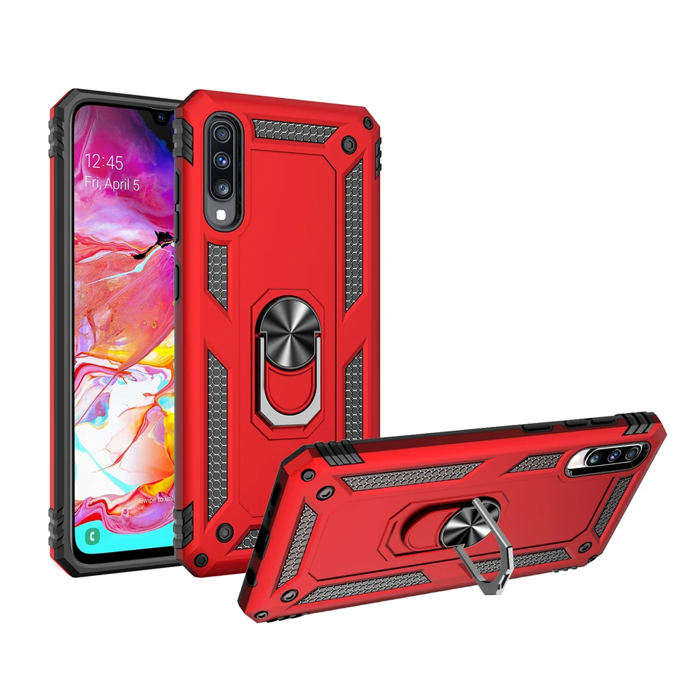 Для samsung Galaxy A10 A20E A10E A40 A50 A70 A60 A30S A50S A80 A90 A40S военный анти-осень ТПУ ПК кольцо