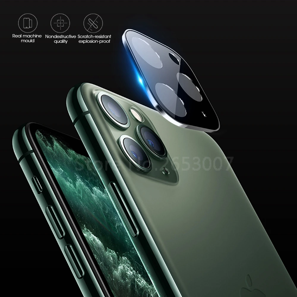 Роскошный защитный чехол для задней камеры для iPhone 11 Pro Max 11 металлический объектив для камеры из титанового сплава для iPhone 11 Pro XR XS MAX XS