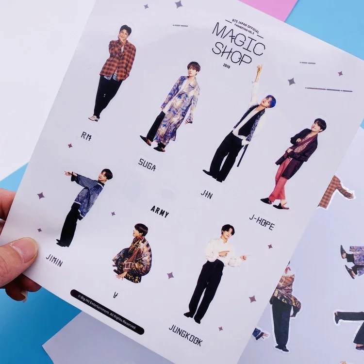Водонепроницаемые наклейки kpop v jungkook jimin rm suga jh jin magic shop