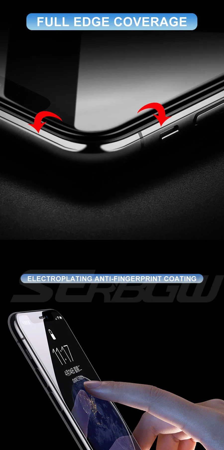 99D полное покрытие из закаленного стекла на iPhone X XR XS 11 Pro Max протектор экрана для iPhone 8 7 6 6s Plus защитная пленка