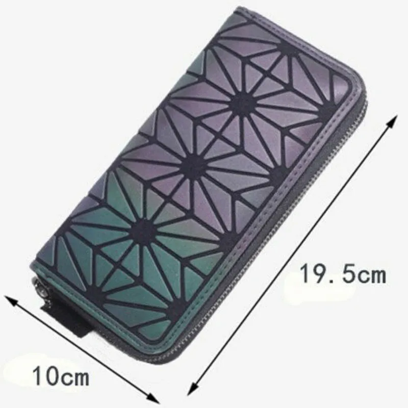 Местный запас Женский кошелек из искусственной кожи на молнии длинный держатель