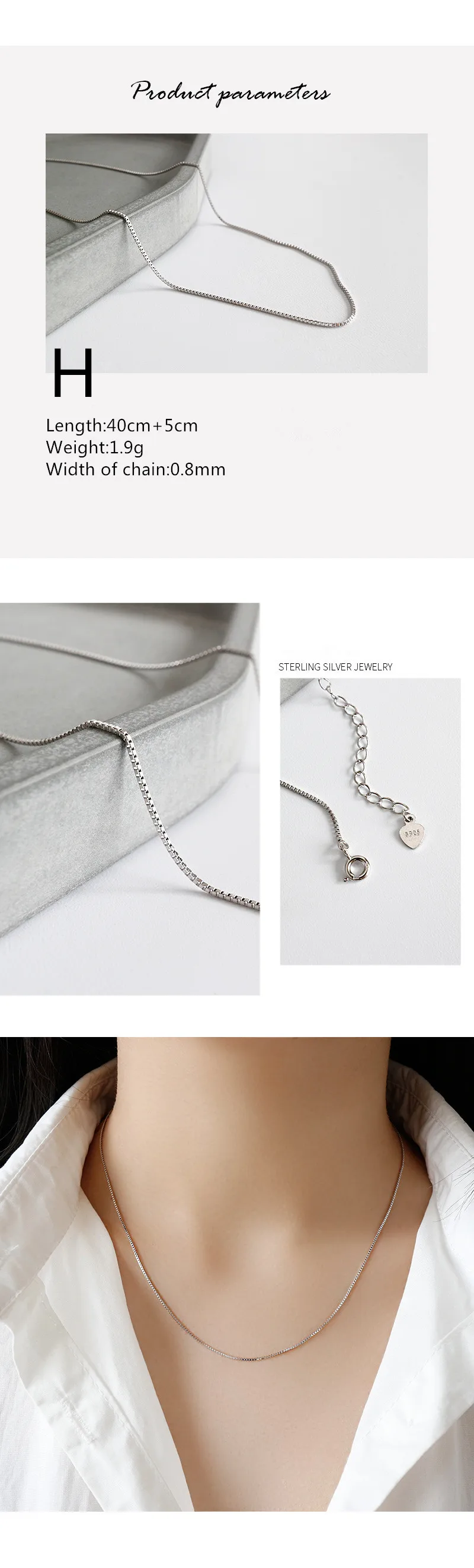 Стерлингового серебра 925 ожерелья для женщин аксессуары collier femme, минималистичные бусины с имитацией змеиной шкуры цепи ожерелье ювелирные изделия colar