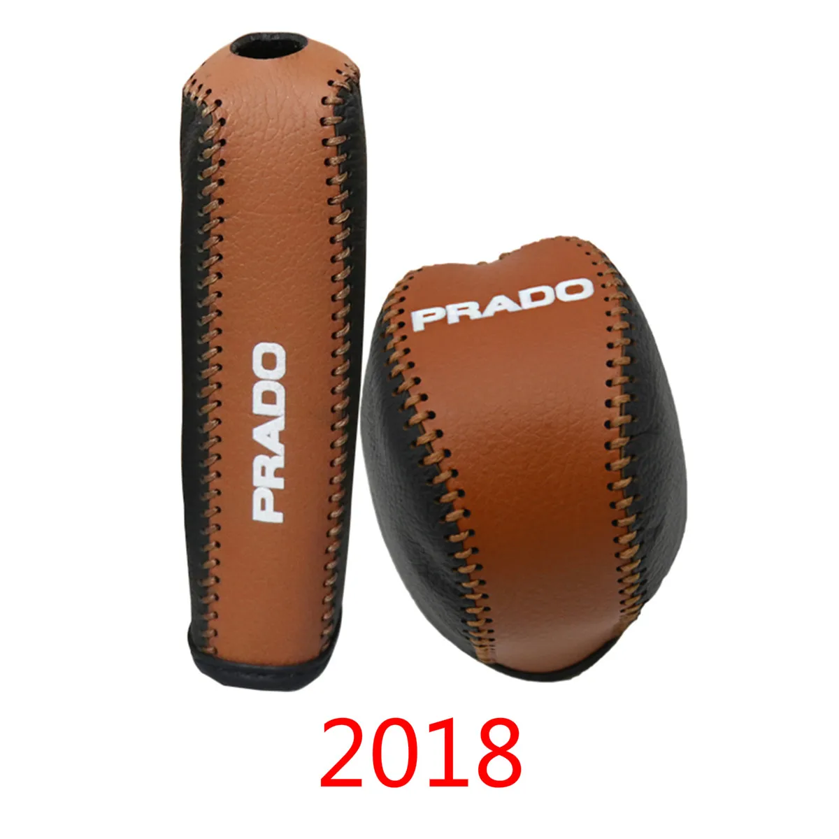 2018 Кожаная крышка ручного тормоза для Toyota Land Cruiser Prado 150 2010 2012 2013 - Цвет: 2018