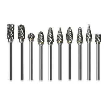 

Shank Tungsten Carbide Milling Cutter Rotary Tool Burr Double Diamond Cut Rotary Dremel Tools Electric Grinding