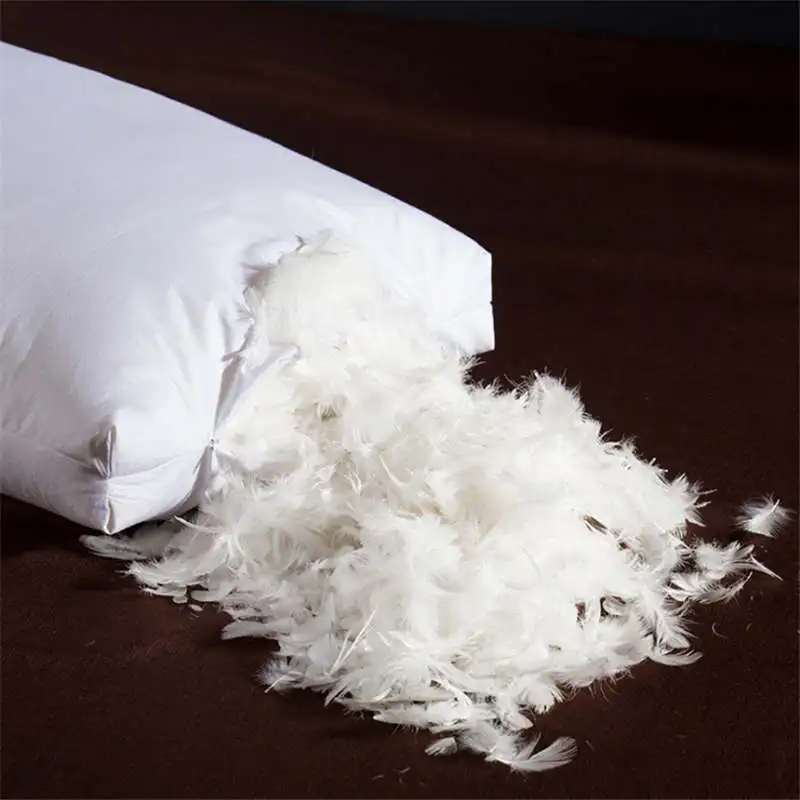5 Star Hotel Down Pillow White Goose Feather Pillow Medium Firm Sleeping Bed Pillow(1 PC Pack
