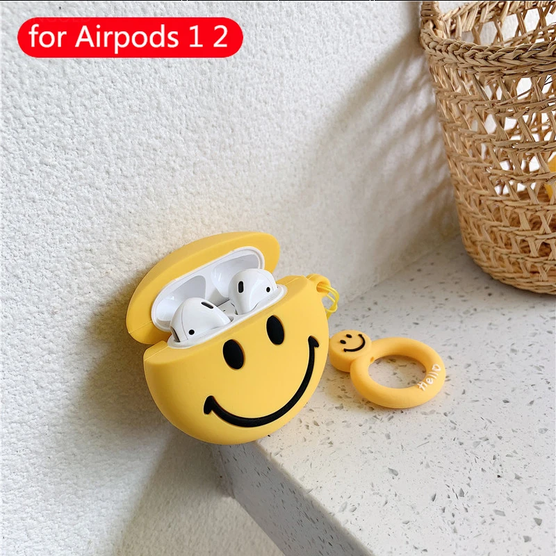 Wireless Bluetooth Earphone Cartoon Cute case For Apple Airpods 2 Headset soft Silicone Protective Cover For Airpods accessories