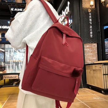 

Student Female Cute Backpack Vintage Women Waterproof Nylon School Bag Fashion Girl Kawaii Backpack Book Harajuku Ladies Bag New